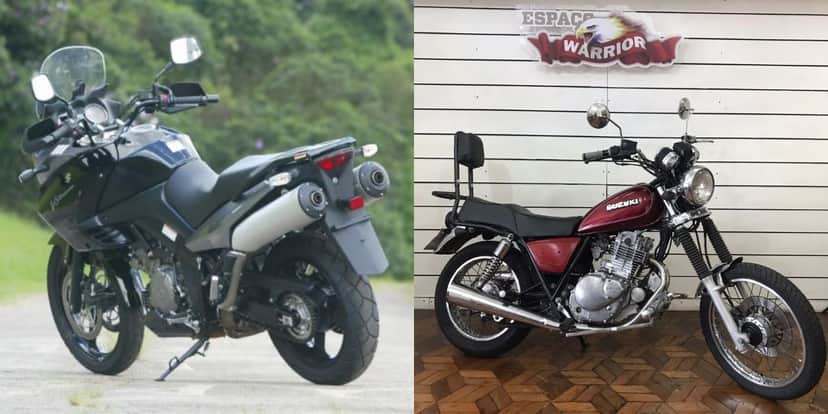SUZUKI V-Strom 100 e Intruder 250 também estão na lista (Reprodução: Montagem TV Foco) SUZUKI V-Strom 100 e Intruder 250 também estão na lista (Reprodução: Montagem TV Foco)