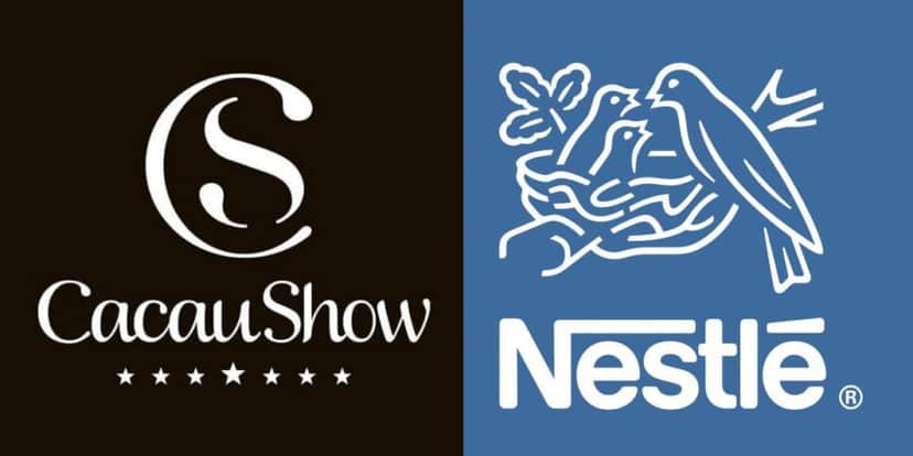 Cacau Show e Nestlé (Foto: Reprodução, Montagem - TV Foco) Cacau Show e Nestlé (Foto: Reprodução, Montagem - TV Foco)