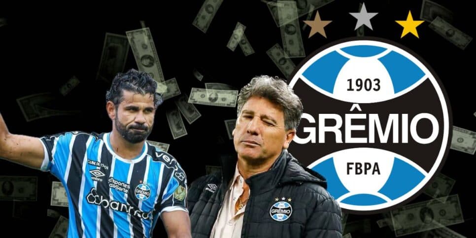 Diego Costa FORA e substituto de R$ 16 milhões confirmado: Renato define novo atacante às pressas no Grêmio