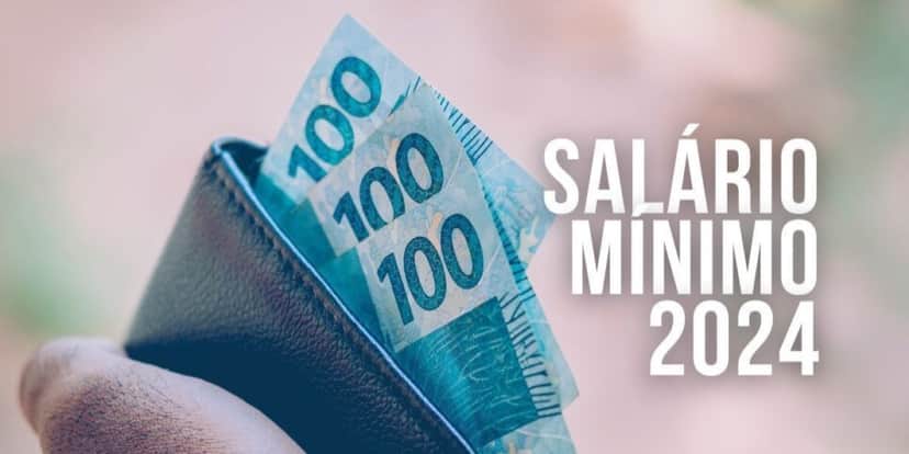 Salário mínimo de 2024 é R$1.412 (Reprodução: Internet) Salário mínimo de 2024 é R$1.412 (Reprodução: Internet)