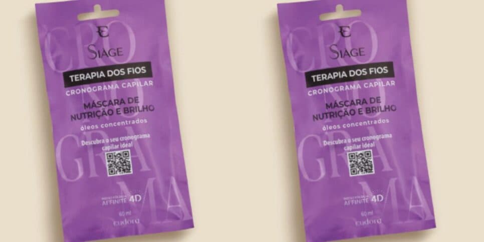 Máscara De Hidratação Siàge Terapia dos Fios Cronograma Capilar 60ml (Reprodução: Eudora) Máscara De Hidratação Siàge Terapia dos Fios Cronograma Capilar 60ml (Reprodução: Eudora)