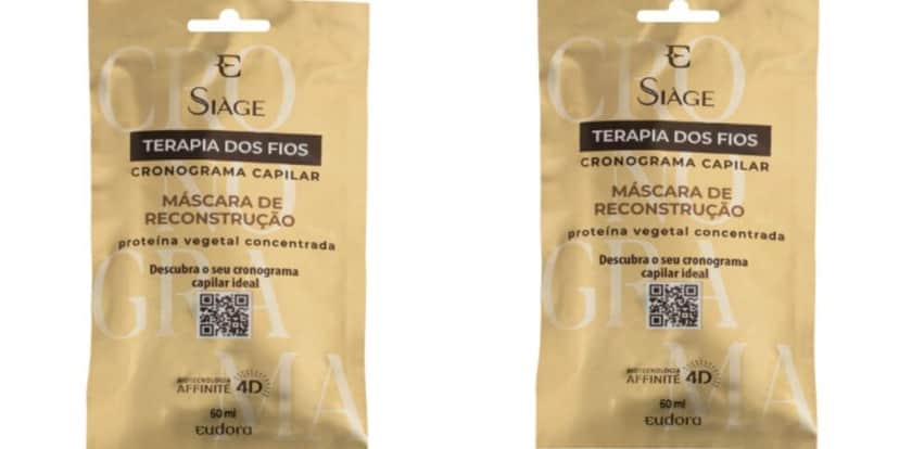 Máscara De Nutrição Siàge Terapia dos Fios Cronograma Capilar 60ml (Reprodução: Eudora) Máscara De Nutrição Siàge Terapia dos Fios Cronograma Capilar 60ml (Reprodução: Eudora)