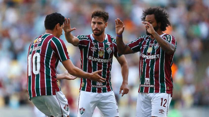 Jogadores do Fluminense (Foto Reprodução/MARCELO DE JESUS/MDJPHOTOS/ESTADÃO CONTEÚDO) Jogadores do Fluminense (Foto Reprodução/MARCELO DE JESUS/MDJPHOTOS/ESTADÃO CONTEÚDO)