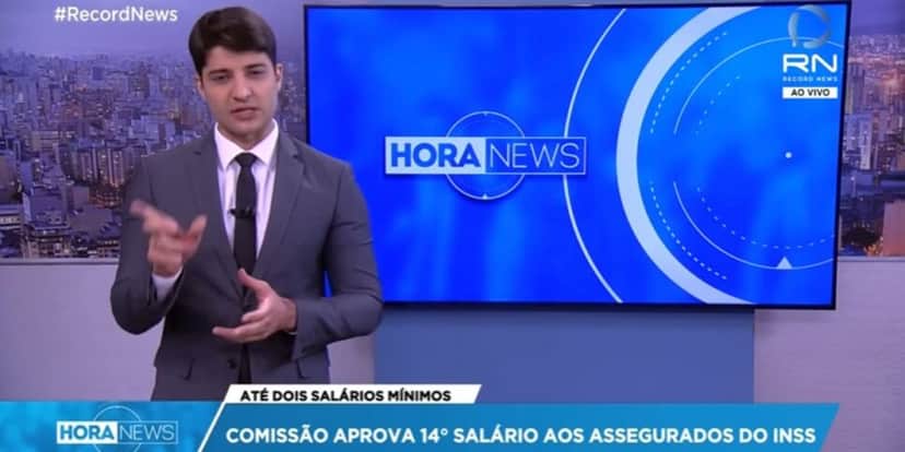 Hora News comentou sobre a aprovação na Câmara, lá em 2021 (Reprodução: Record) Hora News comentou sobre a aprovação na Câmara, lá em 2021 (Reprodução: Record)