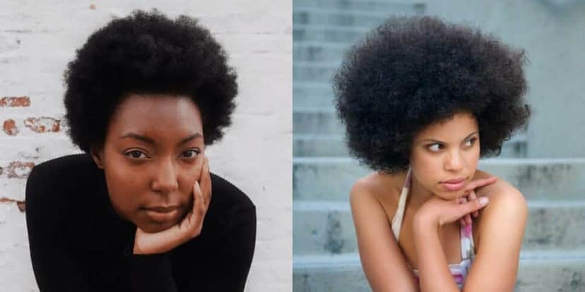 Corte arredondado e Black Power (Reprodução/Pinterest) Corte arredondado e Black Power (Reprodução/Pinterest)