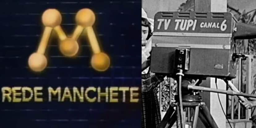 TV Manchete e TV Tupi (Reprodução/Internet) TV Manchete e TV Tupi (Reprodução/Internet)