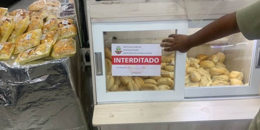 Anvisa interditou mercado (Foto: Reprodução / Prefeitura Cabo Frio) Anvisa interditou mercado (Foto: Reprodução / Prefeitura Cabo Frio)