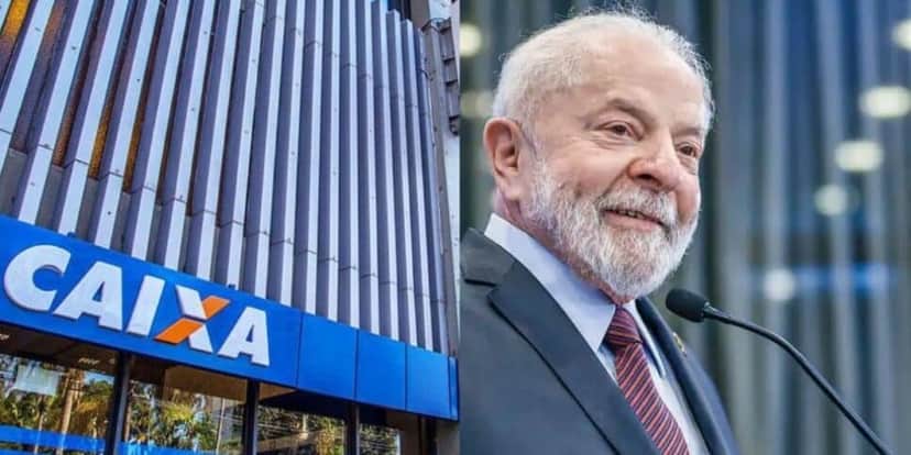 Caixa Econômica Federal / Presidente Lula - Montagem: TVFOCO Caixa Econômica Federal / Presidente Lula - Montagem: TVFOCO