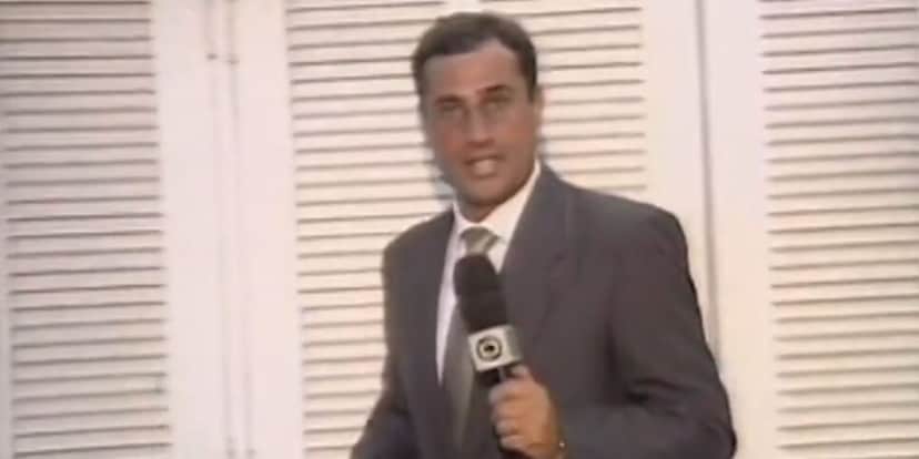 César Galvão durante cobertura no Jornal Nacional (Foto: Reprodução / Globo) César Galvão durante cobertura no Jornal Nacional (Foto: Reprodução / Globo)