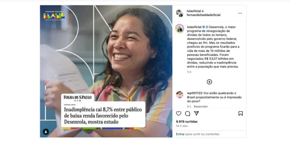 Comunicado de Lula e Fernando Haddad (Foto: Reprodução / Instagram) Comunicado de Lula e Fernando Haddad (Foto: Reprodução / Instagram)