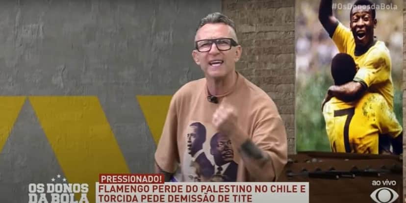Craque Neto no 'Os Donos da Bola' - Foto | Reprodução: Youtube Craque Neto no 'Os Donos da Bola' - Foto | Reprodução: Youtube