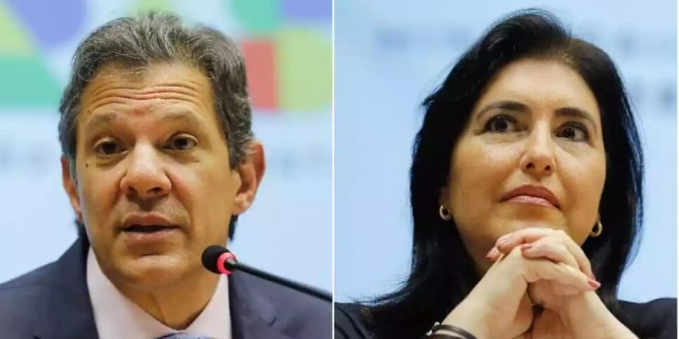 Haddad / Tebet - Montagem: TVFOCO Haddad / Tebet - Montagem: TVFOCO