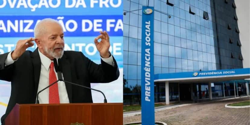 Lula e INSS (Reprodução - Internet) Lula e INSS (Reprodução - Internet)
