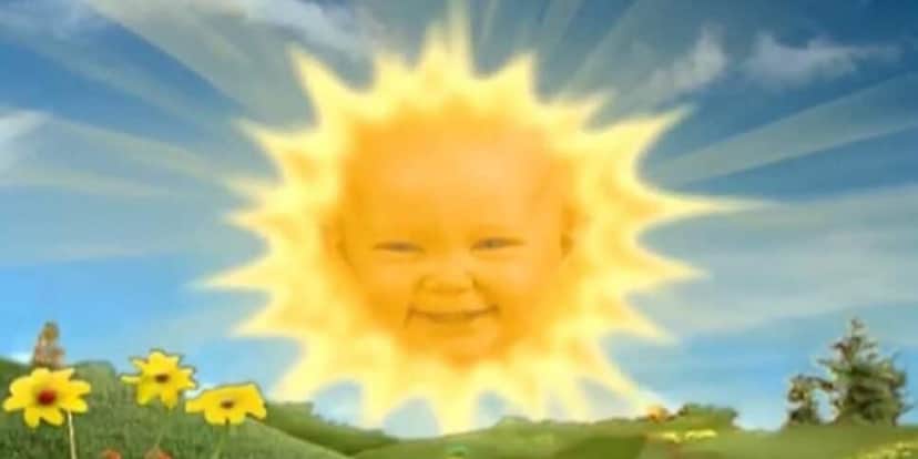 O bebê aparecia em todos os episódios da série (Reprodução: Teletubbies) O bebê aparecia em todos os episódios da série (Reprodução: Teletubbies)