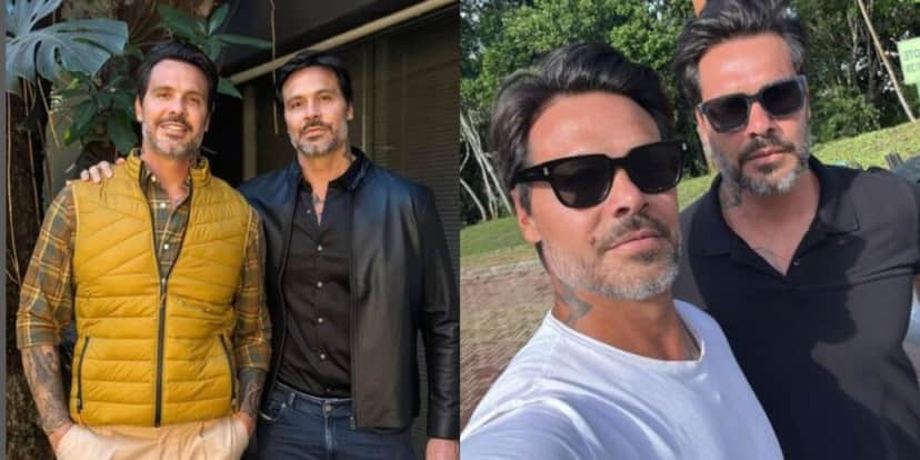 Hoje a dupla está com 44 anos de idade e são corretores de imóveis (Reprodução: Instagram) Hoje a dupla está com 44 anos de idade e são corretores de imóveis (Reprodução: Instagram)