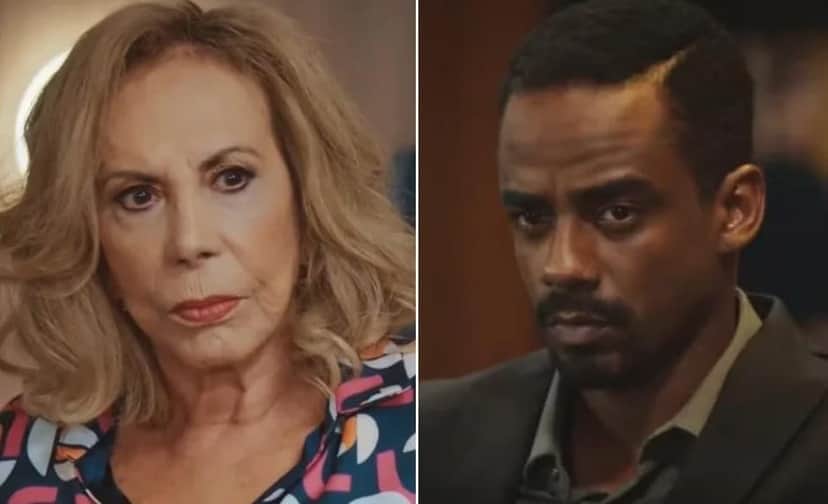 Frida (Arlete Salles) e Hans (Raphael Logam) em Família É Tudo (Foto: Reprodução / Globo) Frida (Arlete Salles) e Hans (Raphael Logam) em Família É Tudo (Foto: Reprodução / Globo)