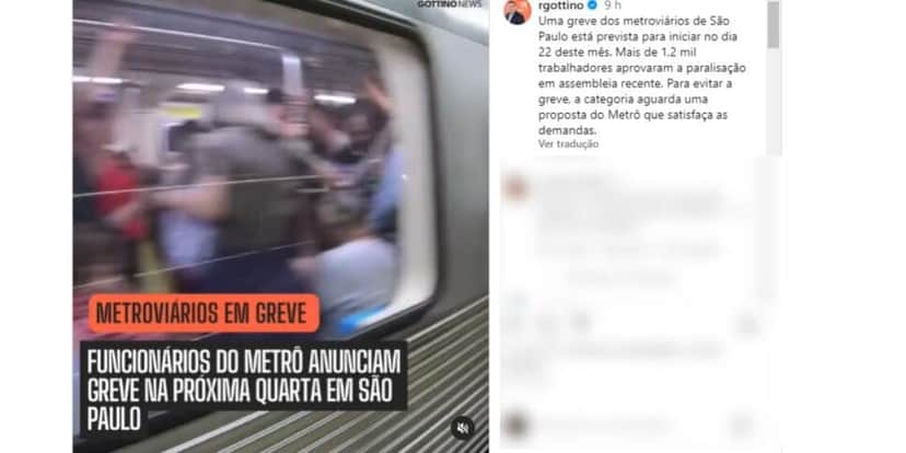 A confirmação de Reinaldo Gottino (Reprodução: Instagram) A confirmação de Reinaldo Gottino (Reprodução: Instagram)