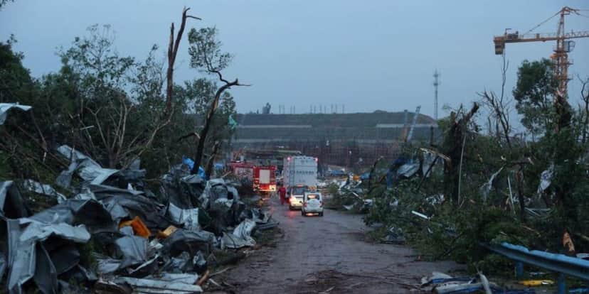 A cidade ficou completamente destruída (Reprodução: Internet) A cidade ficou completamente destruída (Reprodução: Internet)