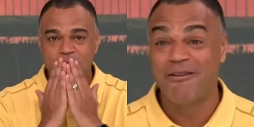 Denilson durante o Jogo Aberto - Reprodução Band Denilson durante o Jogo Aberto - Reprodução Band