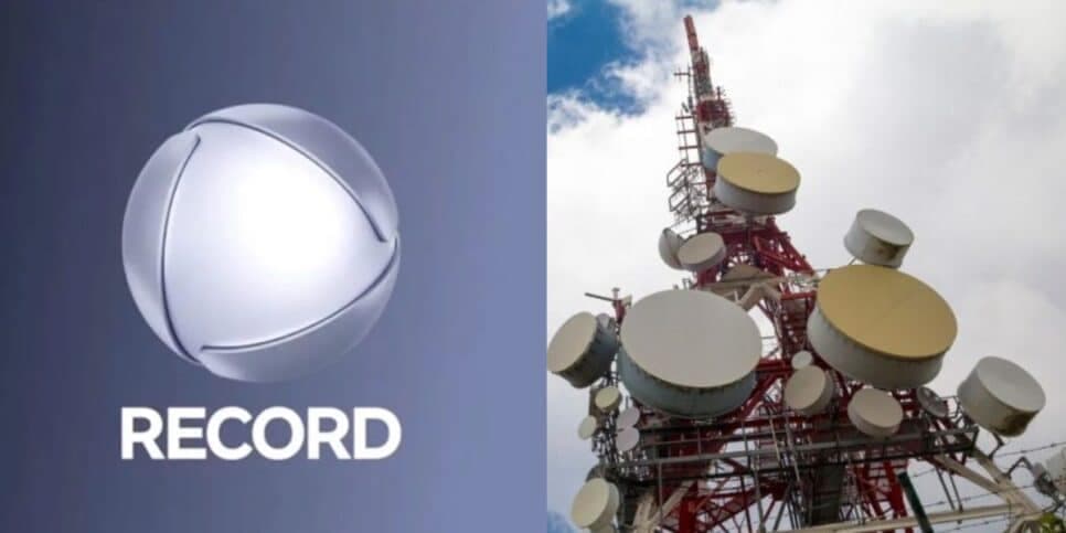 Logo da Record / Antenas - Montagem: TVFOCO Logo da Record / Antenas - Montagem: TVFOCO