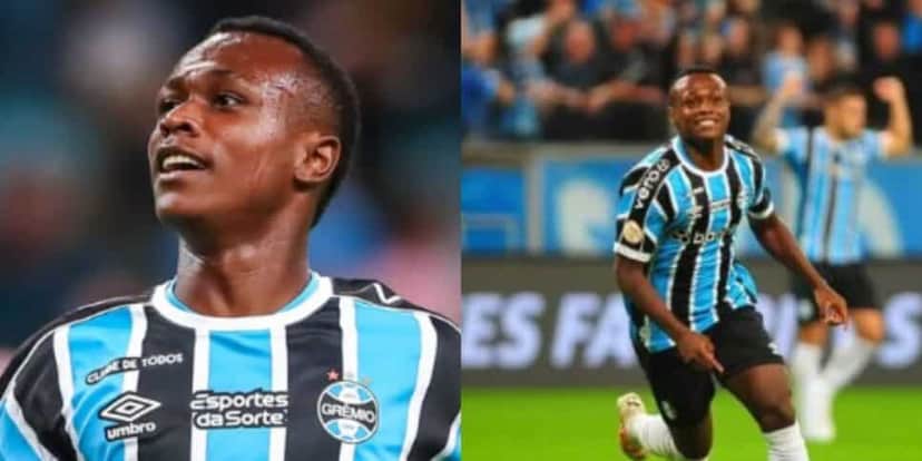 Nathan, joia do Grêmio (Foto - Montagem TV Foco). Nathan, joia do Grêmio (Foto - Montagem TV Foco).
