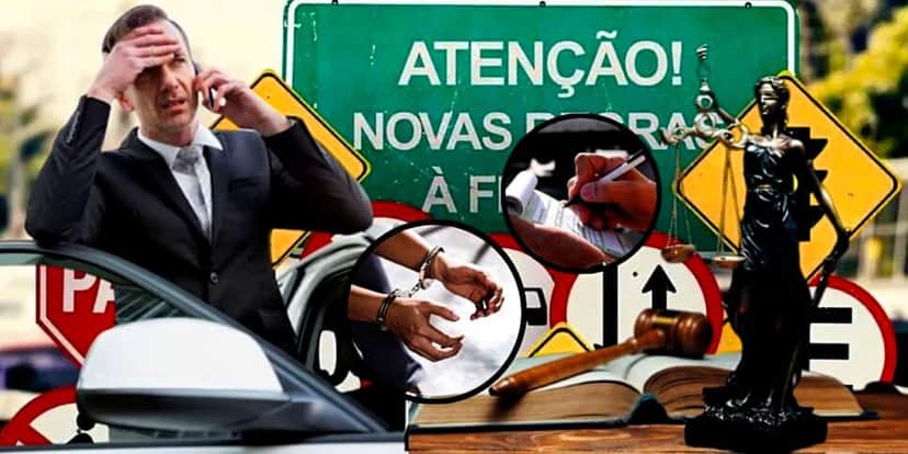 Novas regras pode afetar motoristas com multa pesada e até prisão (Foto Reprodução/Montagem/Lennita/Tv Foco/Canva/Pinterest) Novas regras pode afetar motoristas com multa pesada e até prisão (Foto Reprodução/Montagem/Lennita/Tv Foco/Canva/Pinterest)