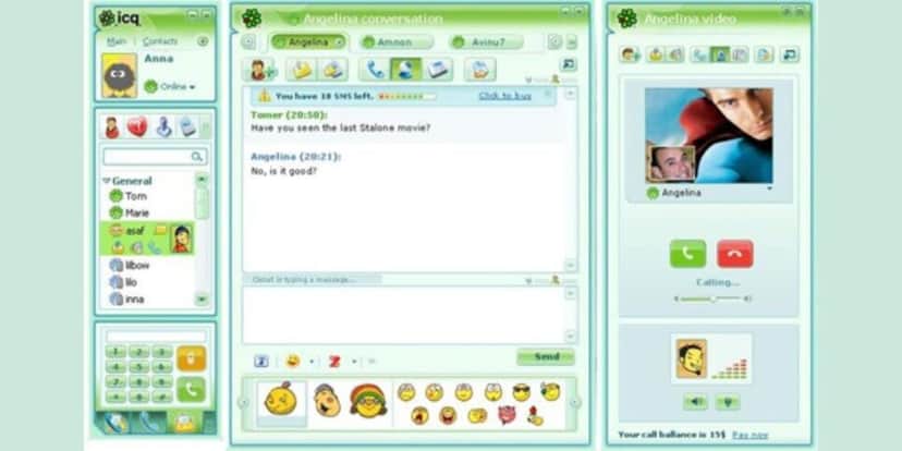 Chat de conversas do ICQ (Reprodução/InfoMoney) Chat de conversas do ICQ (Reprodução/InfoMoney)