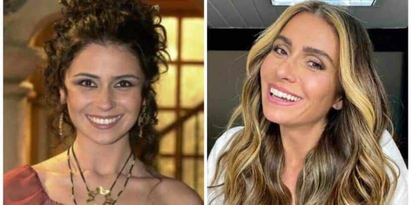 Giovanna Antonelli antes e depois (Reprodução/Internet) Giovanna Antonelli antes e depois (Reprodução/Internet)