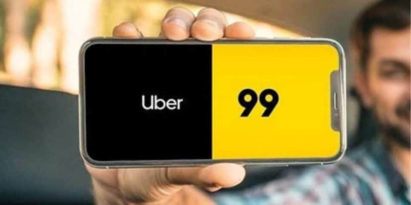 Uber / 99 - Montagem: TVFOCO Uber / 99 - Montagem: TVFOCO