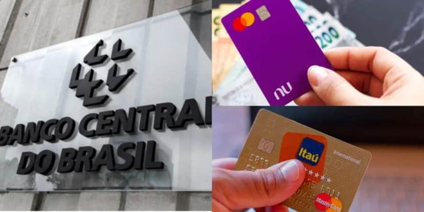 Banco Central aprova nova lei dos cartões para julho com FIM em contas do Nubank, Itaú e+ - Foto: Montagem Banco Central aprova nova lei dos cartões para julho com FIM em contas do Nubank, Itaú e+ - Foto: Montagem