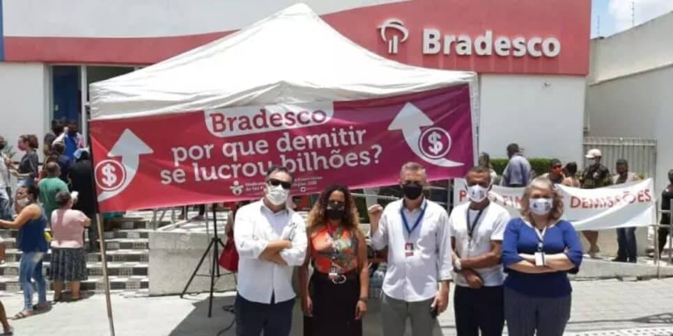 O Sindicato já protestou por mais de uma vez (Reprodução: Sindicato dos Bancários) O Sindicato já protestou por mais de uma vez (Reprodução: Sindicato dos Bancários)