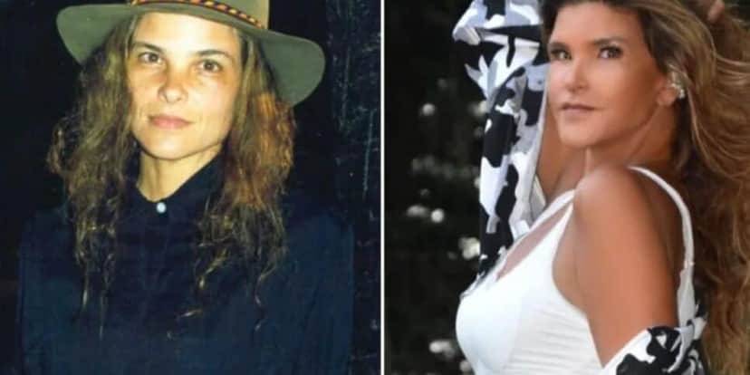 Antes e depois de Cristiana Oliveira em Corpo Dourado (Foto: Reprodução/ Internet) Antes e depois de Cristiana Oliveira em Corpo Dourado (Foto: Reprodução/ Internet)
