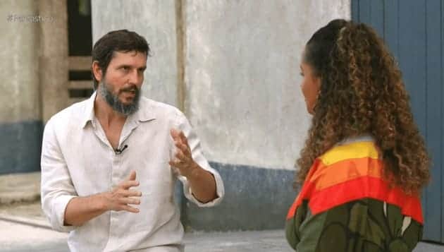 Vladimir Brichta em entrevista ao Fantástico (Foto: Reprodução / Globo) Vladimir Brichta em entrevista ao Fantástico (Foto: Reprodução / Globo)