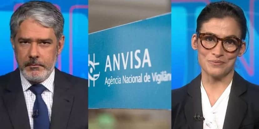 Jornal Nacional - Anvisa (Foto: Reprodução, Montagem - TV Foco) Jornal Nacional - Anvisa (Foto: Reprodução, Montagem - TV Foco)