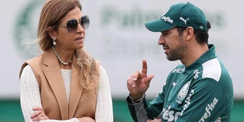 Leila Pereira e o técnico de futebol, Abel Ferreira (Foto- Cesar Greco) Leila Pereira e o técnico de futebol, Abel Ferreira (Foto- Cesar Greco)