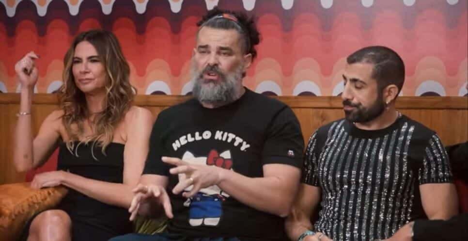 Luciana Gimenez, Carmo e Kaysar durante o programa Surubaum no YouTube (Foto reprodução) Luciana Gimenez, Carmo e Kaysar durante o programa Surubaum no YouTube (Foto reprodução)