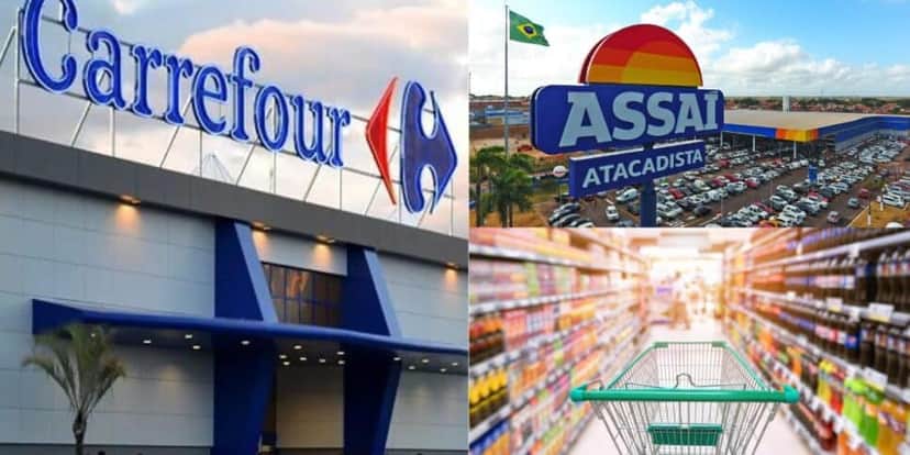 Carrefour, Assaí e supermercado (Fotos: Reproduções / Internet / Site oficial / Canva) Carrefour, Assaí e supermercado (Fotos: Reproduções / Internet / Site oficial / Canva)