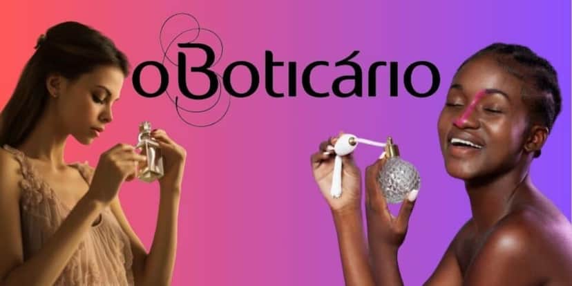 Logo do Boticário e mulheres com perfume (Fotos: Reproduções / Canva / Freepik/ Internet) Logo do Boticário e mulheres com perfume (Fotos: Reproduções / Canva / Freepik/ Internet)