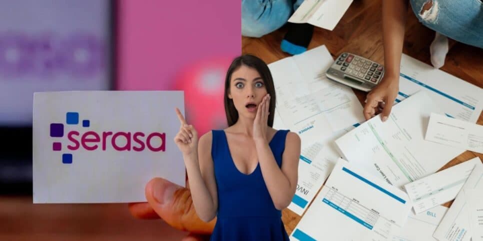 Serasa e pessoa com CPF sujo e dívidas - Foto Reprodução Internet Serasa e pessoa com CPF sujo e dívidas - Foto Reprodução Internet