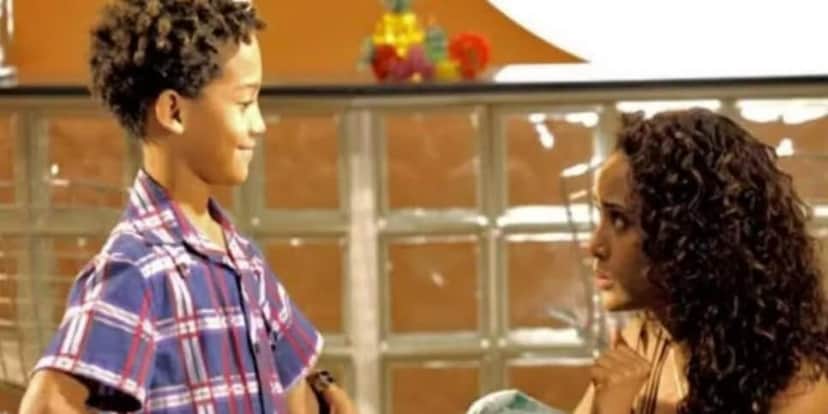 Nicollas e Taís Araújo na telenovela da Globo (Foto: Reprodução/GloboPlay) Nicollas e Taís Araújo na telenovela da Globo (Foto: Reprodução/GloboPlay)