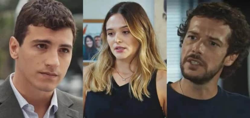 Murilo, Electra e Luca em Família é Tudo (Foto: Reprodução / Globo) Murilo, Electra e Luca em Família é Tudo (Foto: Reprodução / Globo)