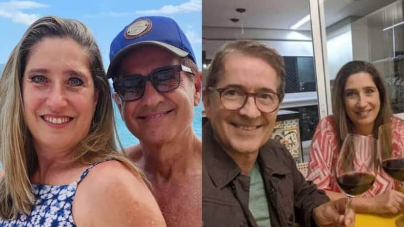 A escolhida do jornalista por 4 décadas (Fotos: Reprodução/ Instagram/ Montagem TV Foco) A escolhida do jornalista por 4 décadas (Fotos: Reprodução/ Instagram/ Montagem TV Foco)
