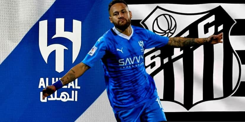 Al Hijal, Neymar e Santos (Foto Reprodução/Montagem/Tv Foco/ Lennita/ Atta Kenare/AFP/) Al Hijal, Neymar e Santos (Foto Reprodução/Montagem/Tv Foco/ Lennita/ Atta Kenare/AFP/)