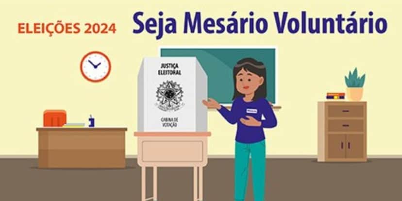 Mesário ganha 2 dias de folga (Reprodução/TRE-SP) Mesário ganha 2 dias de folga (Reprodução/TRE-SP)