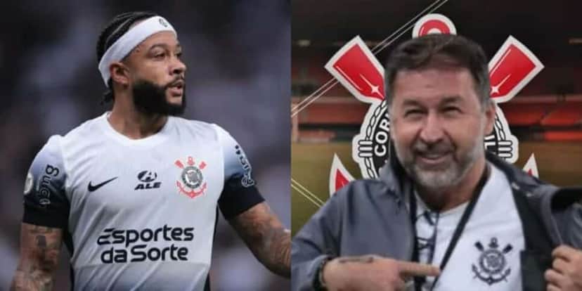 Depay/ Augusto Melo Corinthians (Foto: Montagem TV Foco/ Img2: Ettore Chiereguini/AGIF) Depay/ Augusto Melo Corinthians (Foto: Montagem TV Foco/ Img2: Ettore Chiereguini/AGIF)