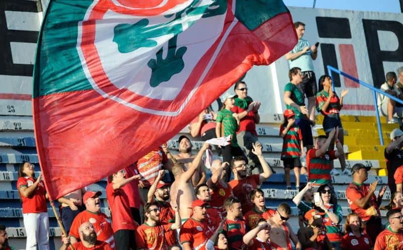 Torcida da Portuguesa na partida contra o Marília (Foto: Reprodução/Rosa / Portuguesa) Torcida da Portuguesa na partida contra o Marília (Foto: Reprodução/Rosa / Portuguesa)