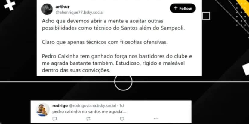 Comentários da torcida santista (Foto: Reprodução/ Bola Vip) Comentários da torcida santista (Foto: Reprodução/ Bola Vip)