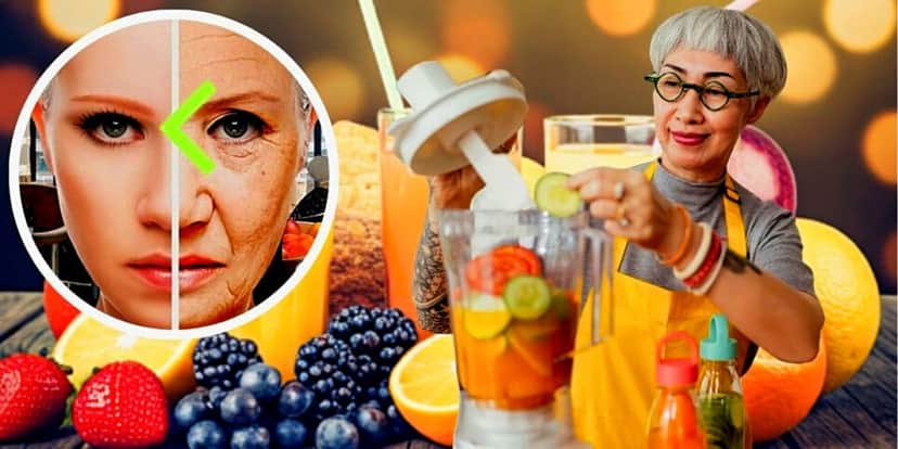 Suco elimina as rugas e traz o melhor colágeno (Foto Reprodução/ Montagem/Lennita/Lee/TV Foco/Canva/Freepik/Internet) Suco elimina as rugas e traz o melhor colágeno (Foto Reprodução/ Montagem/Lennita/Lee/TV Foco/Canva/Freepik/Internet)