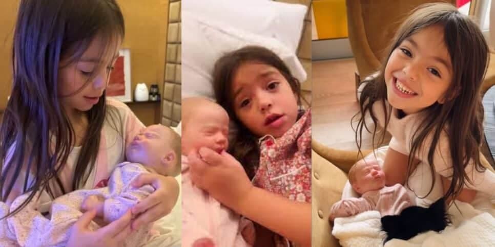 Zoe brincando com a boneca (Reprodução/Instagram) Zoe brincando com a boneca (Reprodução/Instagram)