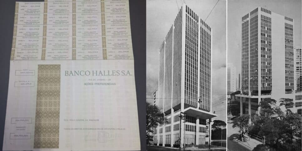 Banco Halles (Reprodução/São Paulo Antiga) Banco Halles (Reprodução/São Paulo Antiga)